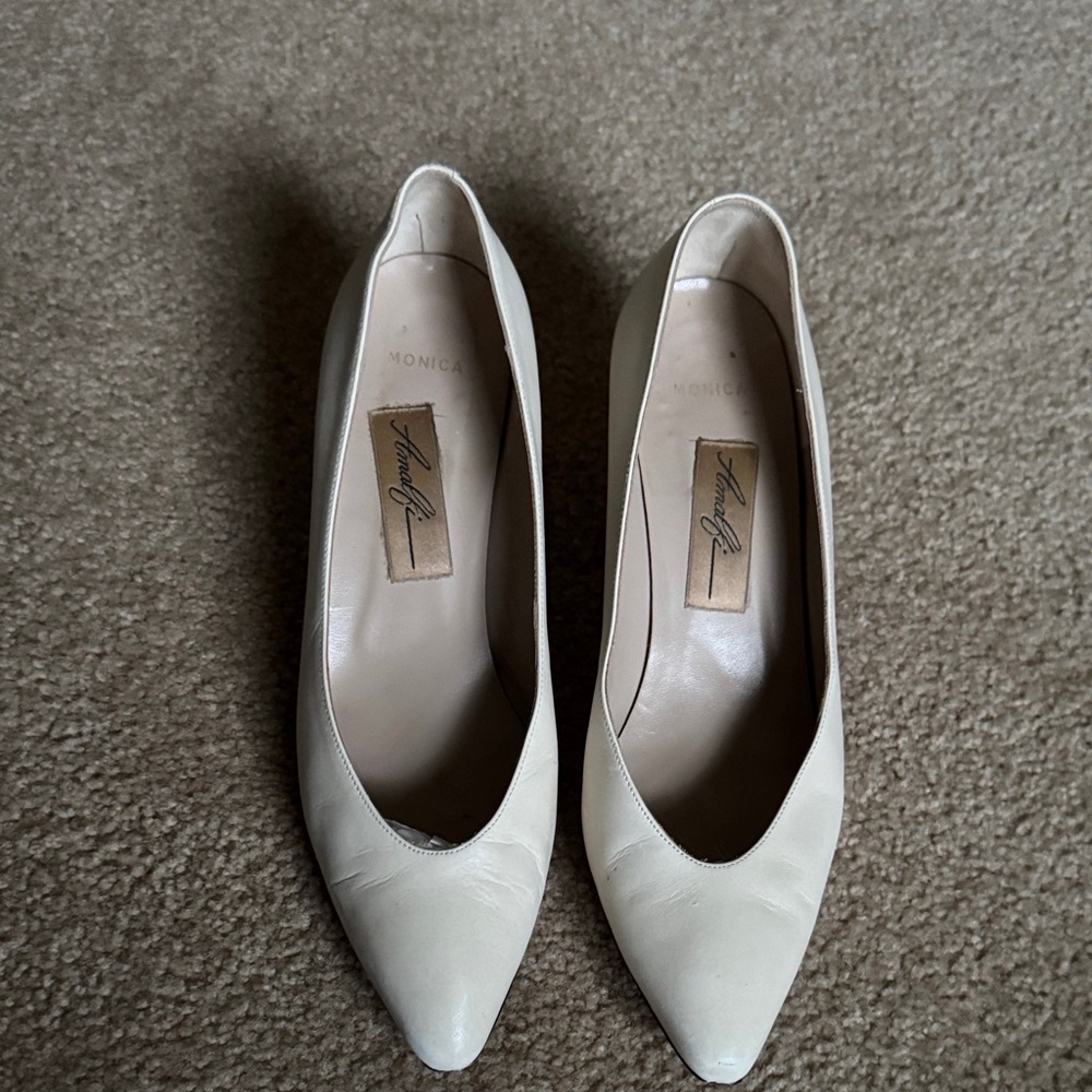 Amalfi Cream Heeled Shoes for Women